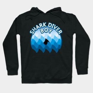 Shark diver boy Hoodie